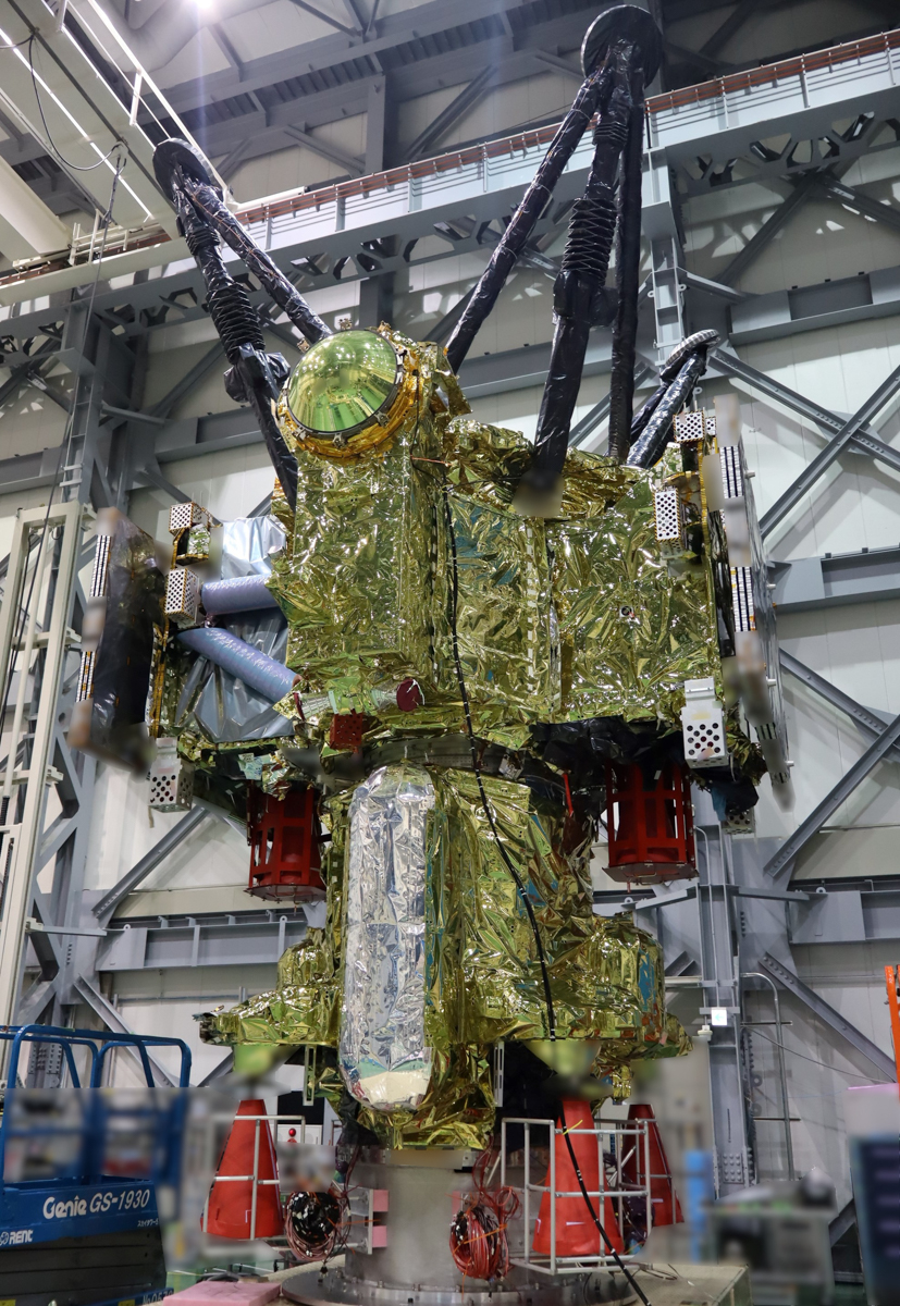 3モジュールが結合された常態のMMX探査機。撮影は2025年7月18日(クレジット:JAXA)