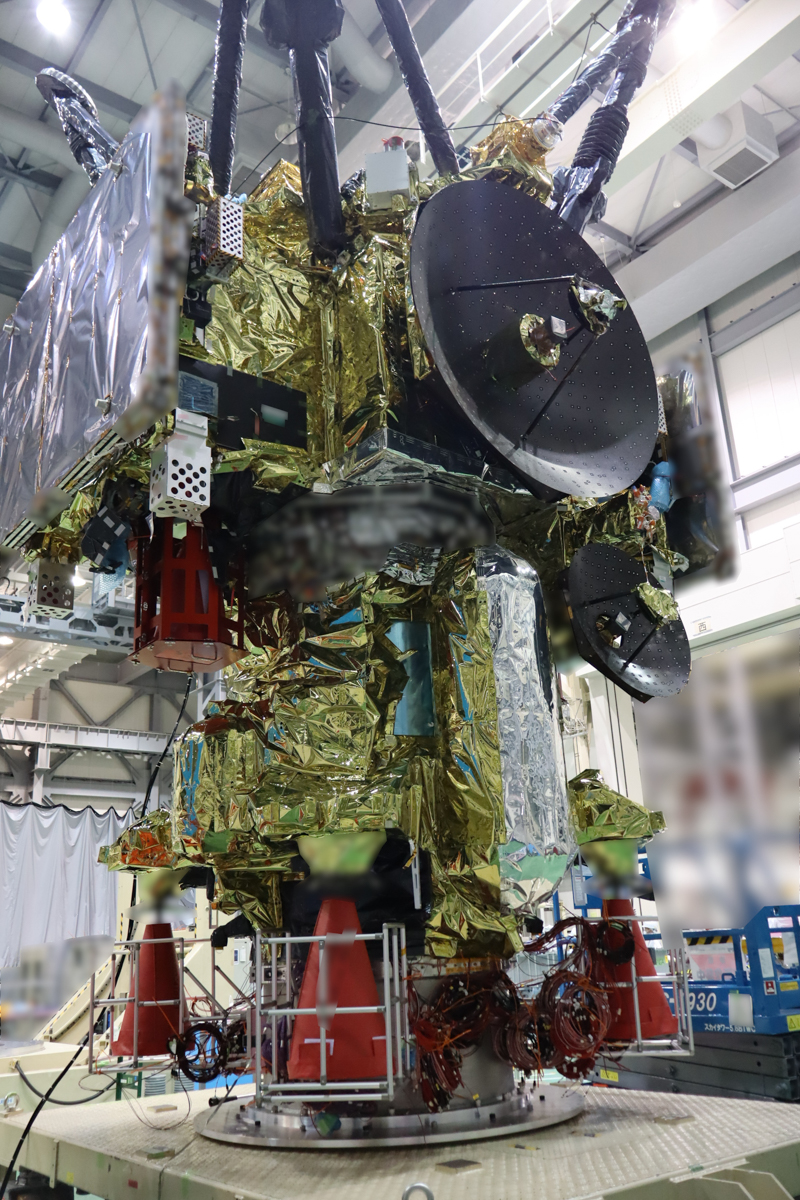 3モジュールが結合された常態のMMX探査機。撮影は2025年7月18日(クレジット:JAXA)