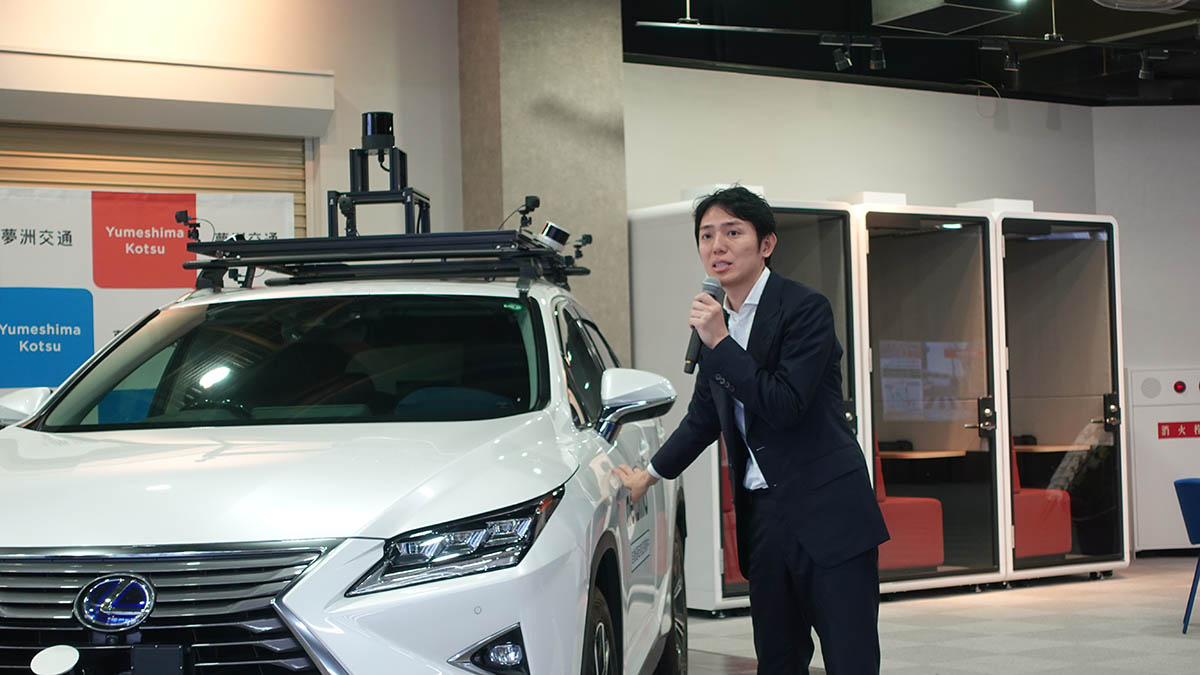自動運転について語る青柳氏