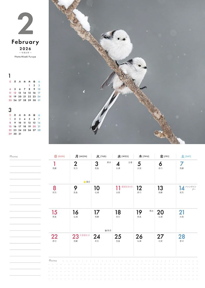 <a href="https://book.impress.co.jp/books/1125102039">出典：ふわもふシマエナガといっしょ(インプレスカレンダー2026)</a>