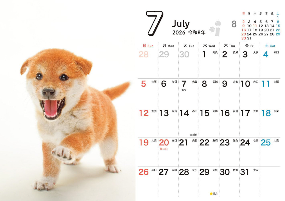 <a href="https://book.impress.co.jp/books/1125102035">出典：しばいぬ日和 mini(インプレスカレンダー2026)</a>