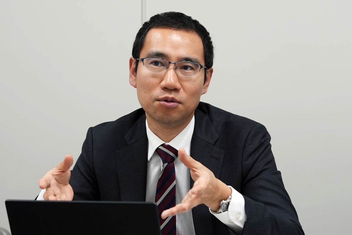電子調達システムのプロジェクトを担当している東京都 財務局の鵜澤友行氏
