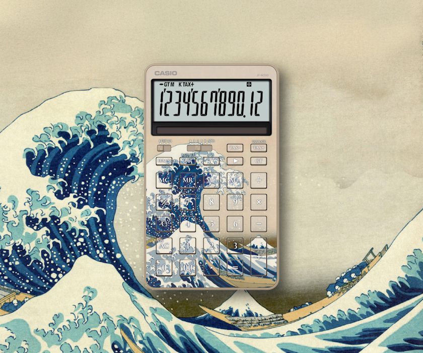 神奈川沖浪裏モチーフの「JF-M200-TJ-KHK」