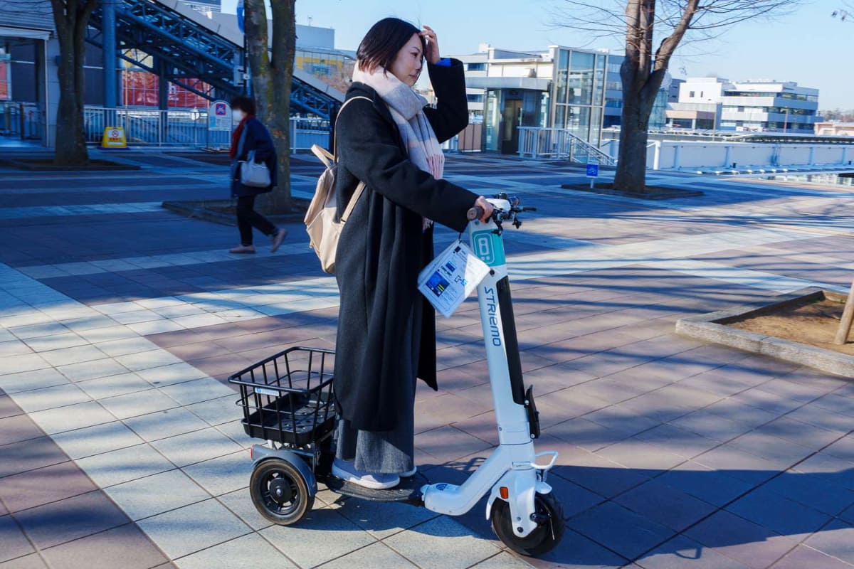 今後は着座タイプの実証も行なう予定