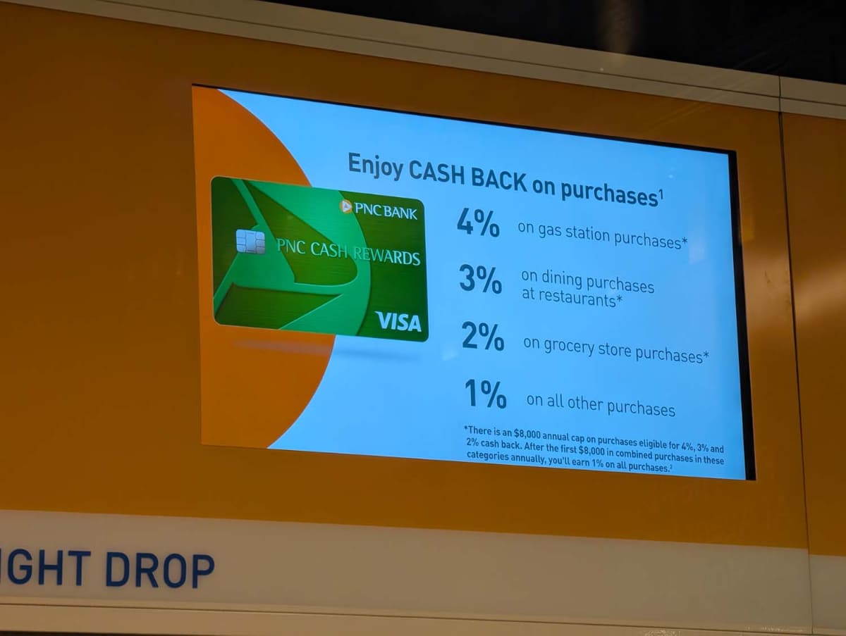 高キャッシュバックをうたうクレジットカードの宣伝の例