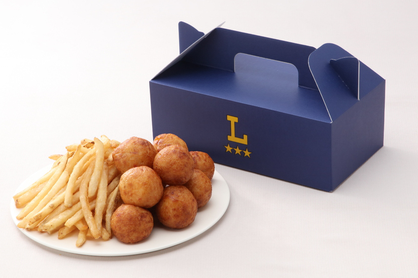 5種の合わせだし香る揚げたこ焼き(10粒)×フライドポテト【BOX】