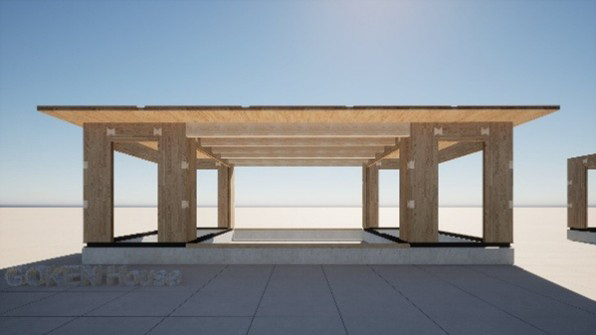 CLTを使用した箱型ユニットのイメージ