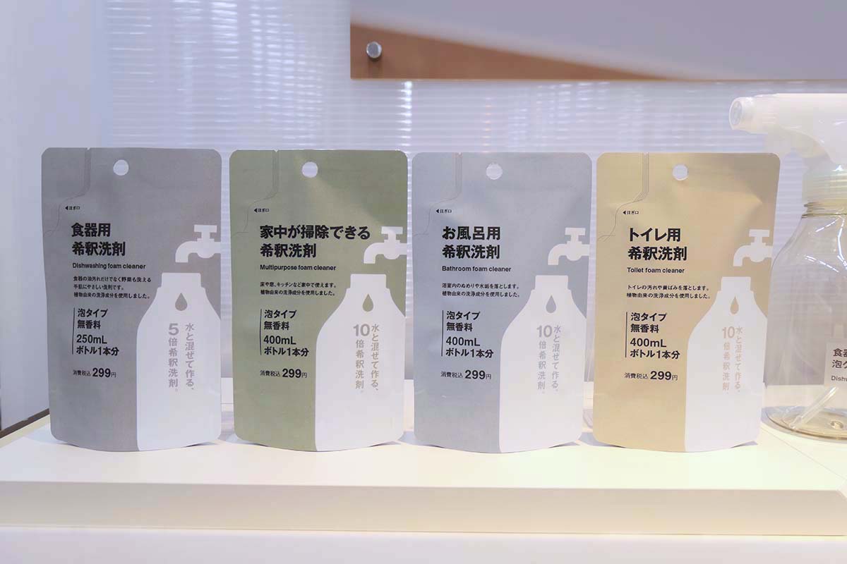 水を入れて使う「希釈洗剤」