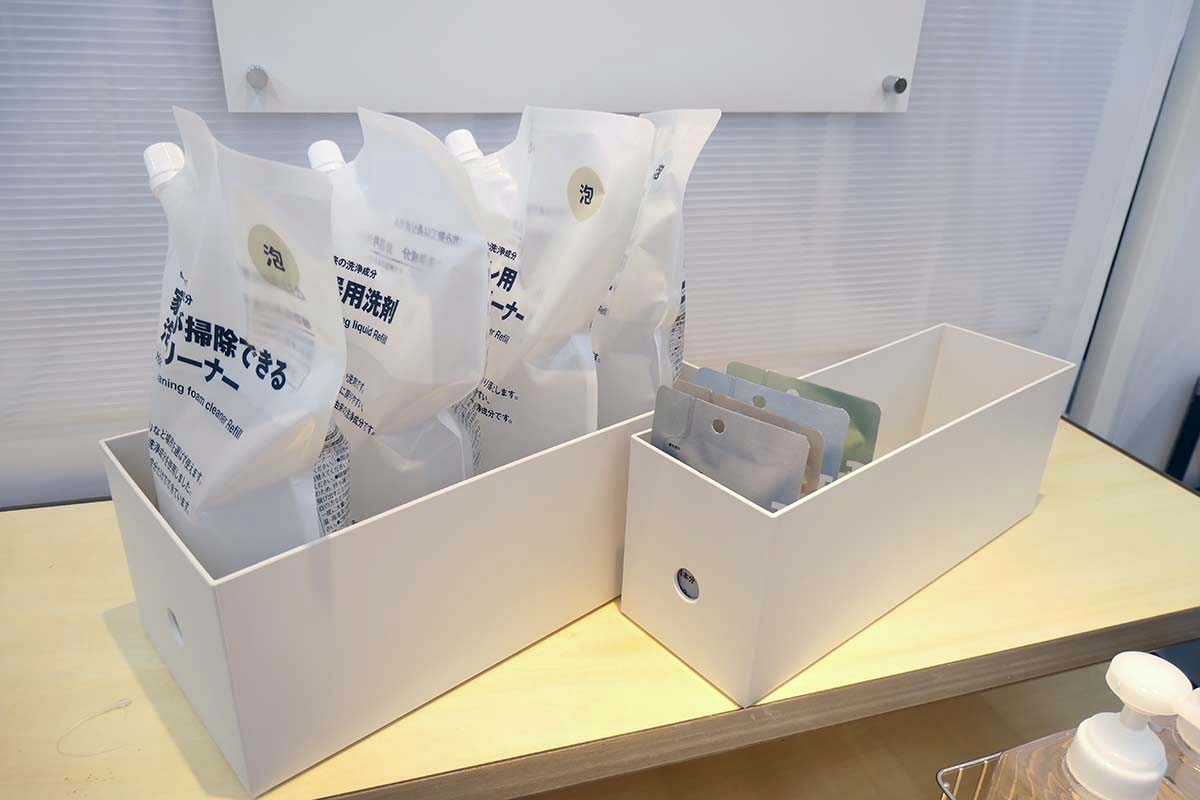 通常の詰め替え洗剤も併売