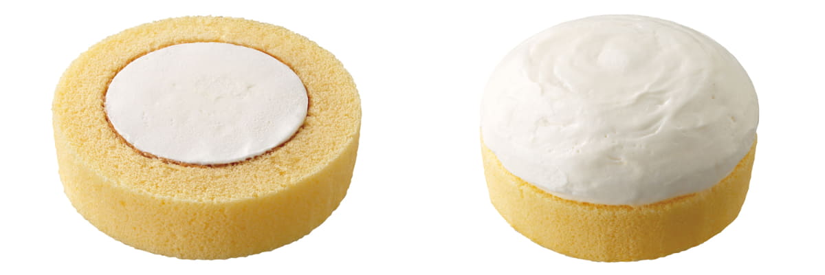 従来品と「盛りすぎ!プレミアムロールケーキ」