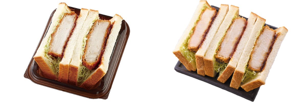 従来品と「盛りすぎ!厚切りロースカツサンド」