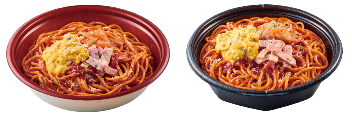 従来品と「盛りすぎ!ナポリタン」