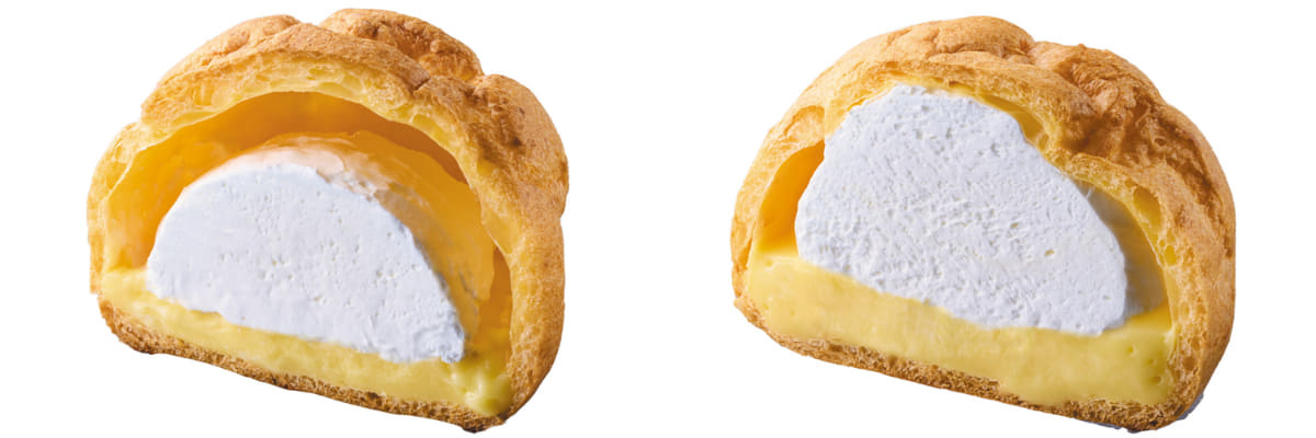 従来品と「盛りすぎ!大きなツインシュー」