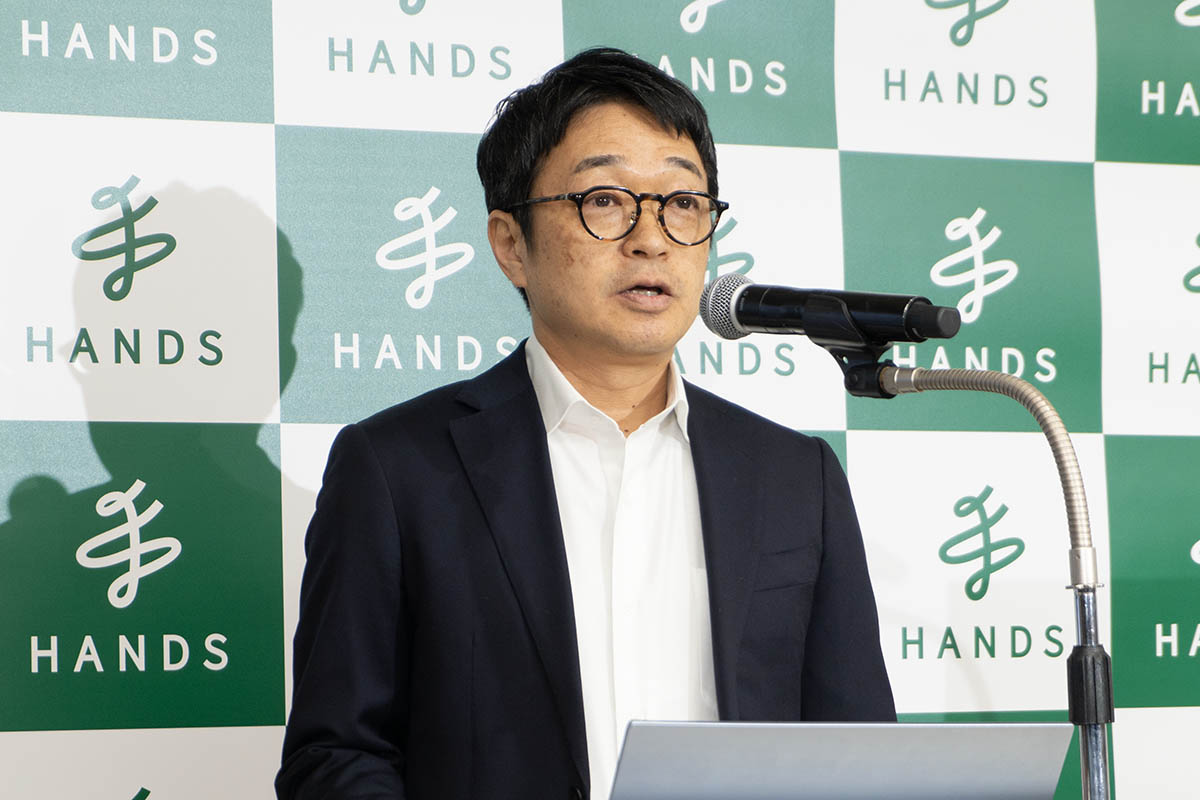 生活編集図鑑プロジェクトについて説明するハンズ 商品統括部 統括副部長 兼 渋谷店生活編集図鑑プロジェクト担当 加藤裕司氏