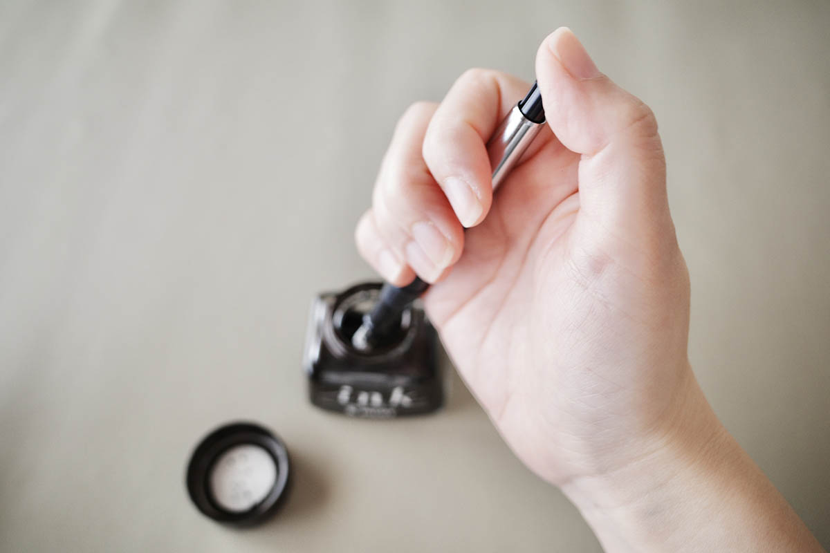 プッシュ式はインク補充が簡単!