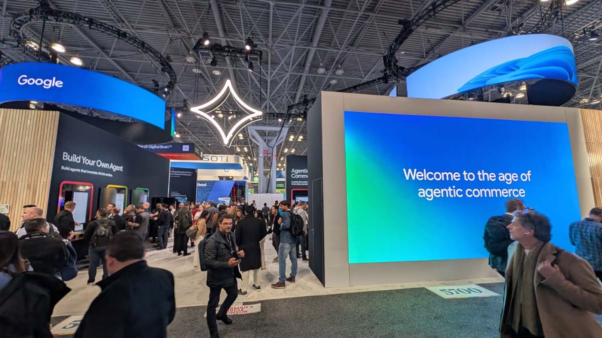 NRF 2026 Retail's Big Showの会場にてGoogleブース