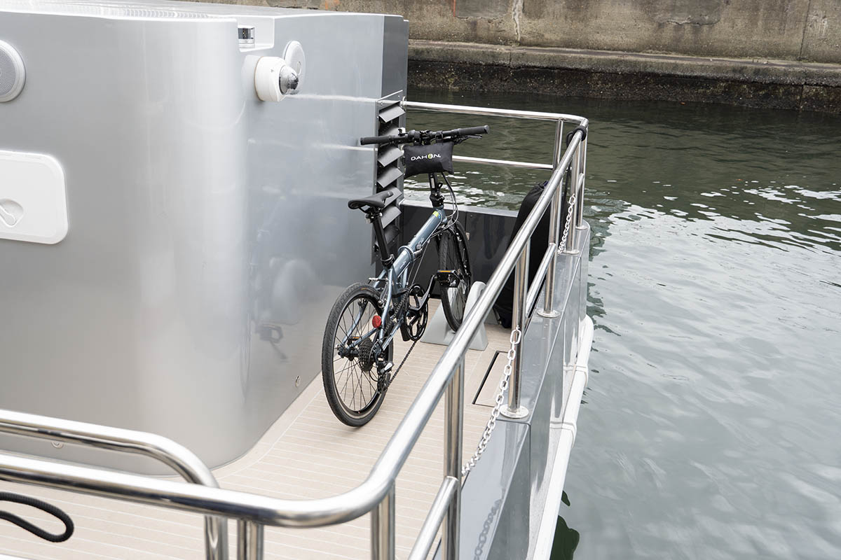 自転車を積載できる