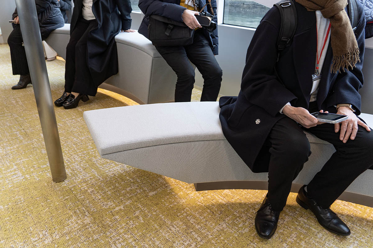 試乗時の船内や風景