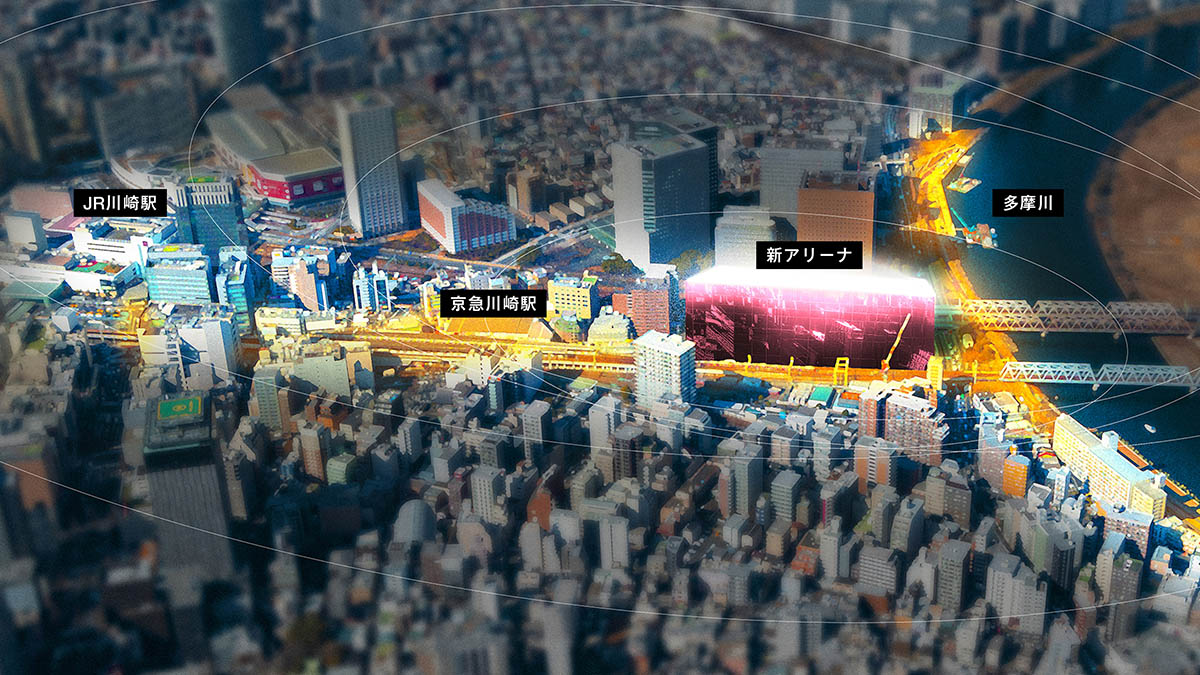 アリーナシティ開発 イメージビジュアル(画像提供：DeNA/京急電鉄)