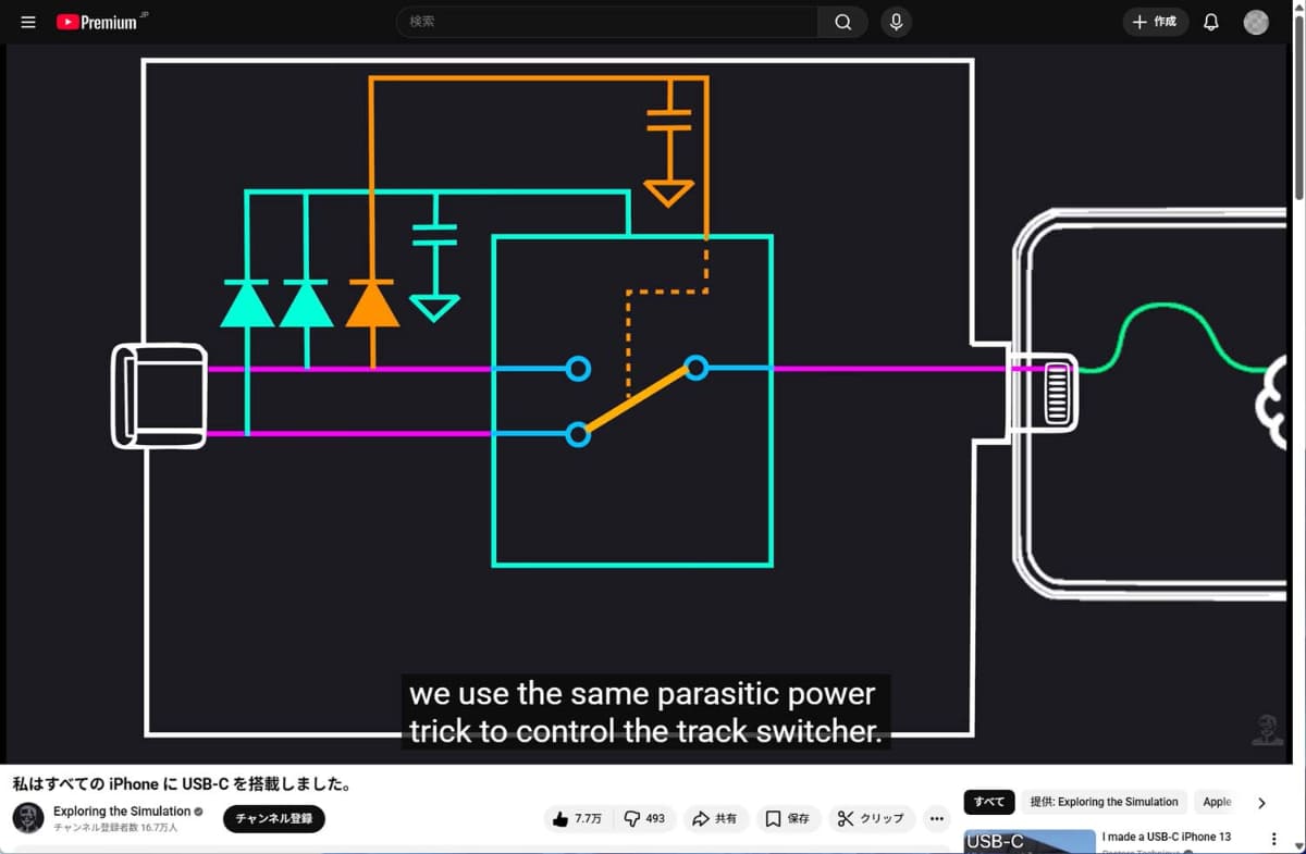 製品の紹介ビデオより。回路設計をはじめとした開発の裏事情が詳しく述べられています