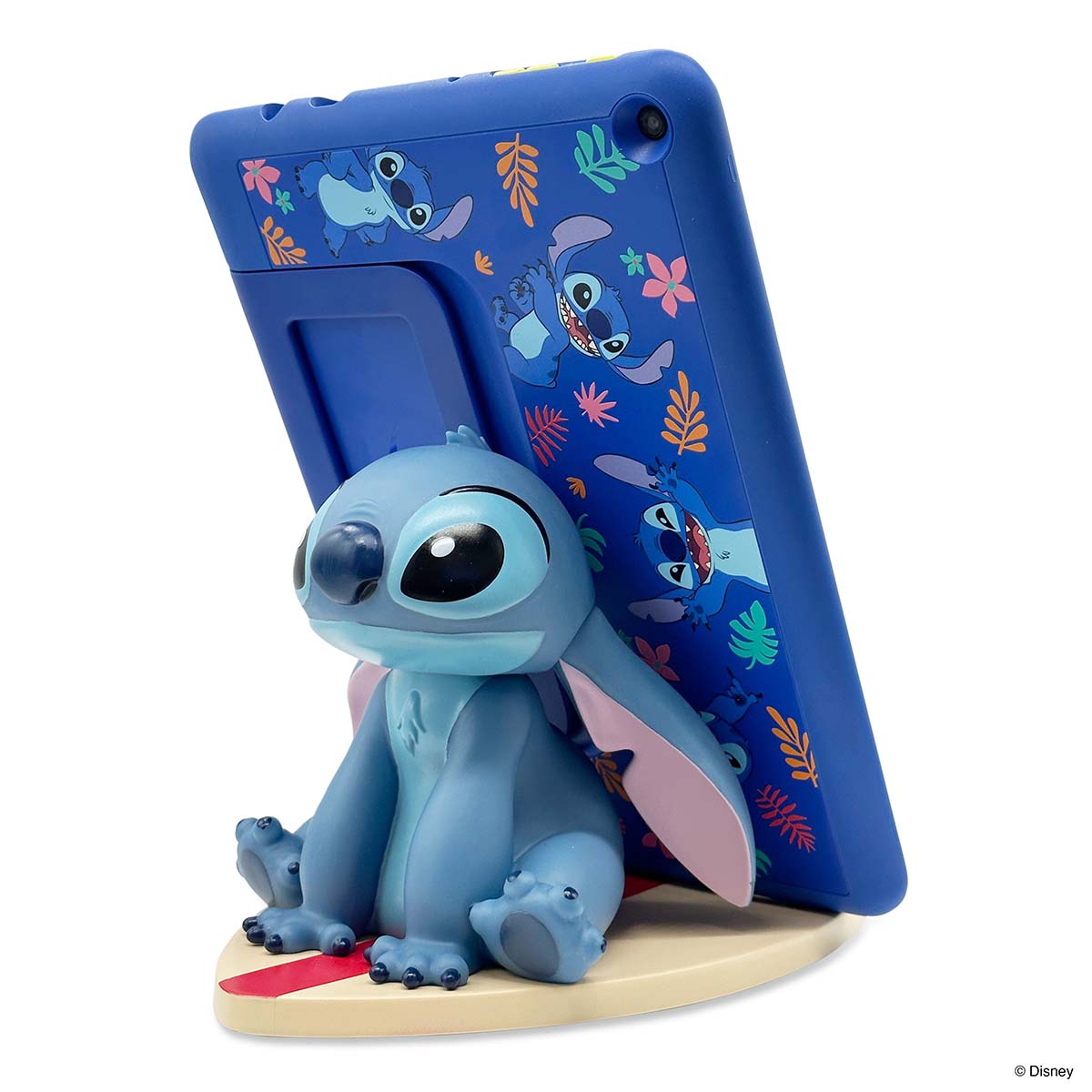 Fire HD 10 キッズプロ ディズニー スティッチエディションを立てかけたとき