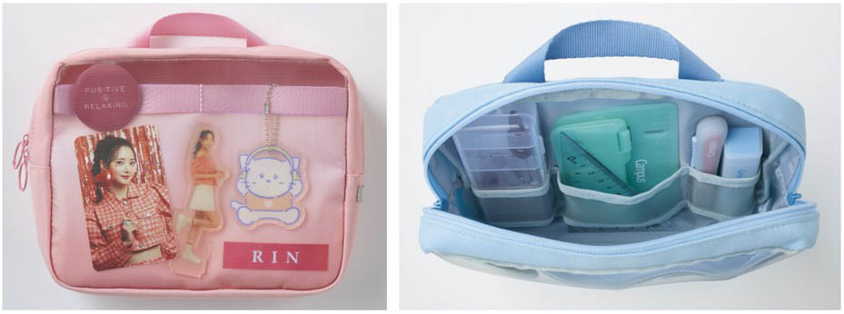 限定キャンパス サブ文具をすっきりしまえるツールポーチ＜ポジティブ&リラックス＞