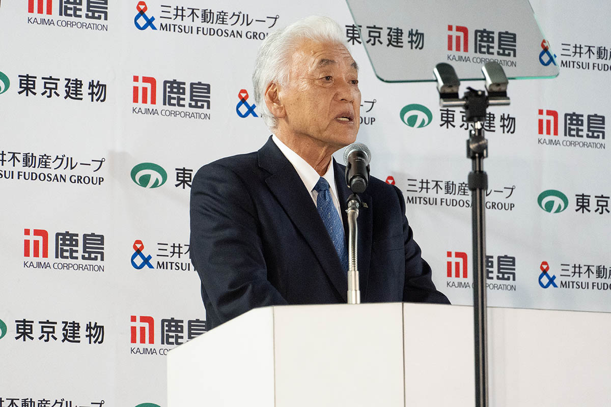 鹿島建設 代表取締役会長 兼 社長 押味至一氏