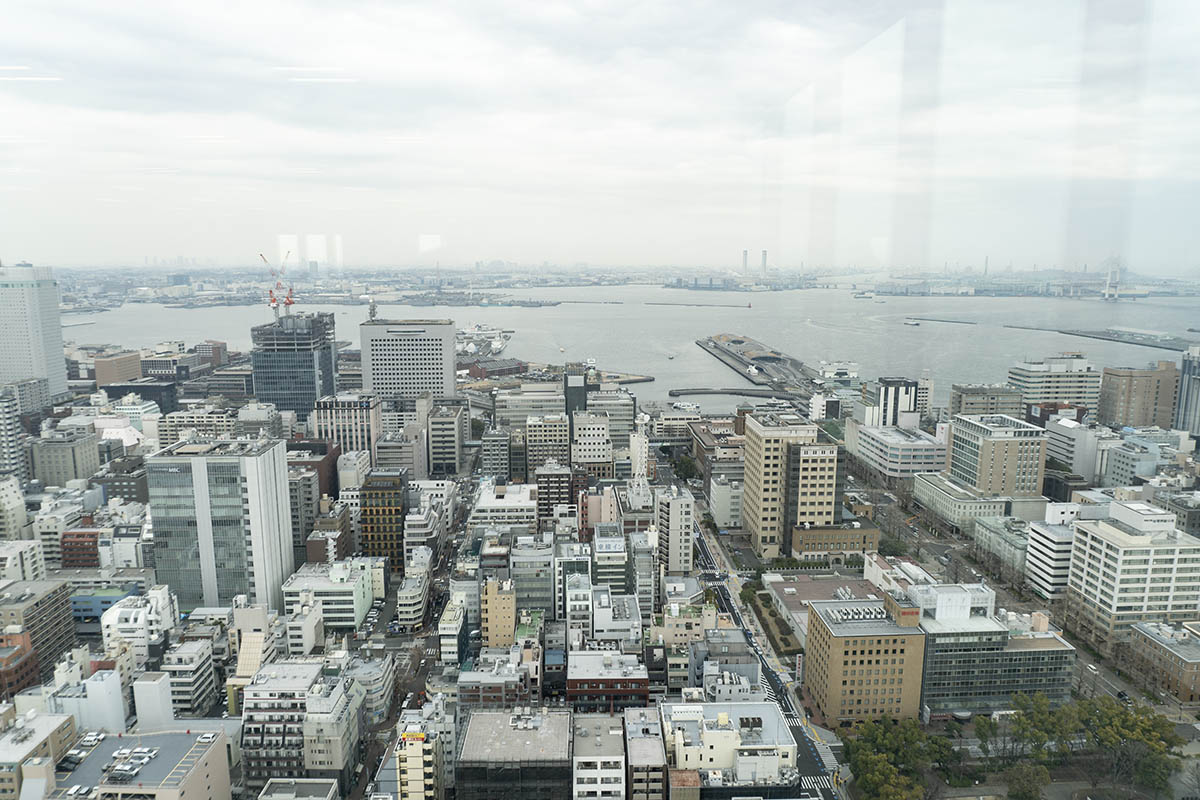 大さん橋方面の眺望