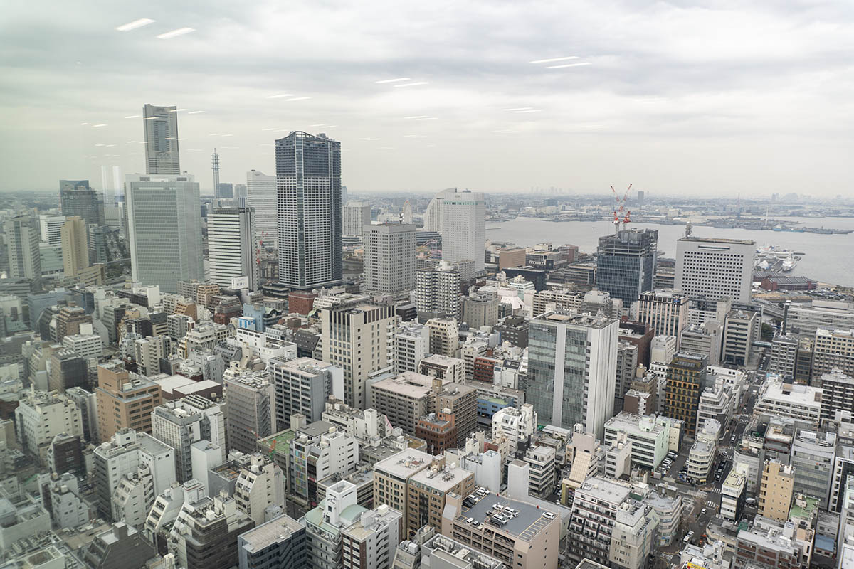 みなとみらい方面の眺望