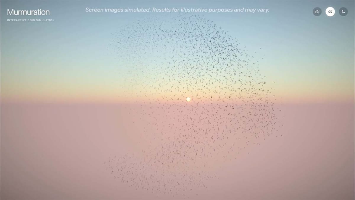 インタラクティブデザイン。群れ飛行をコーディング