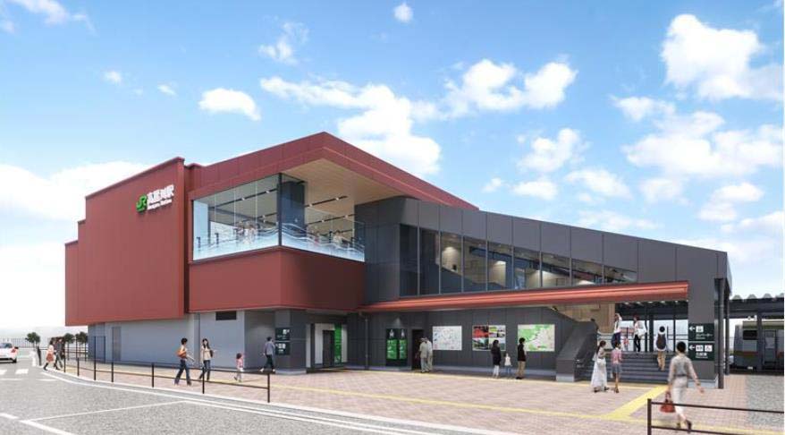 鳥瞰(西口)完成イメージパース (出典：JR東日本)