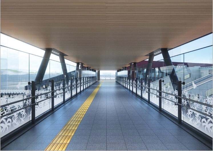 自由通路完成イメージパース(出典：JR東日本)