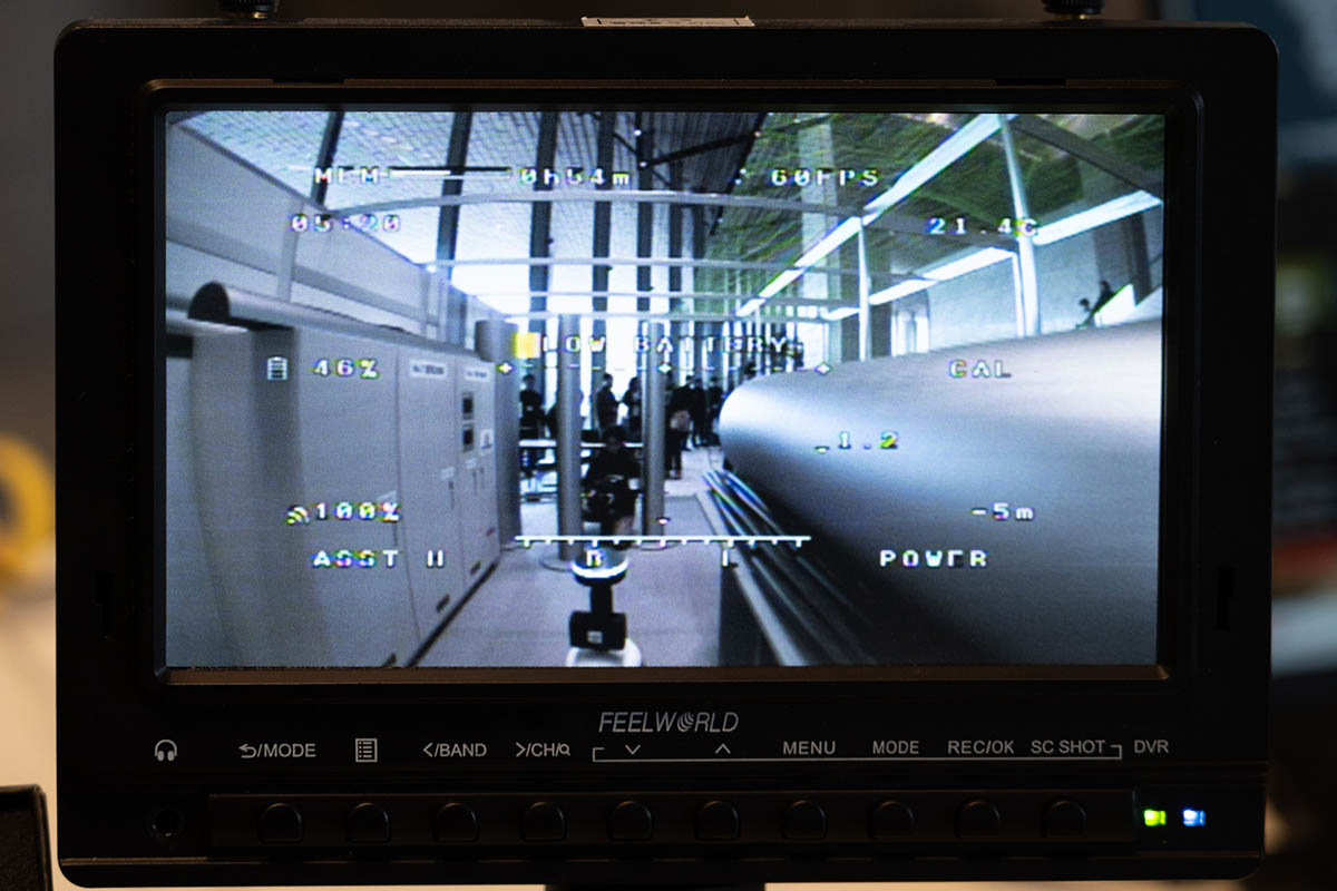 ドローンのリアルタイム映像