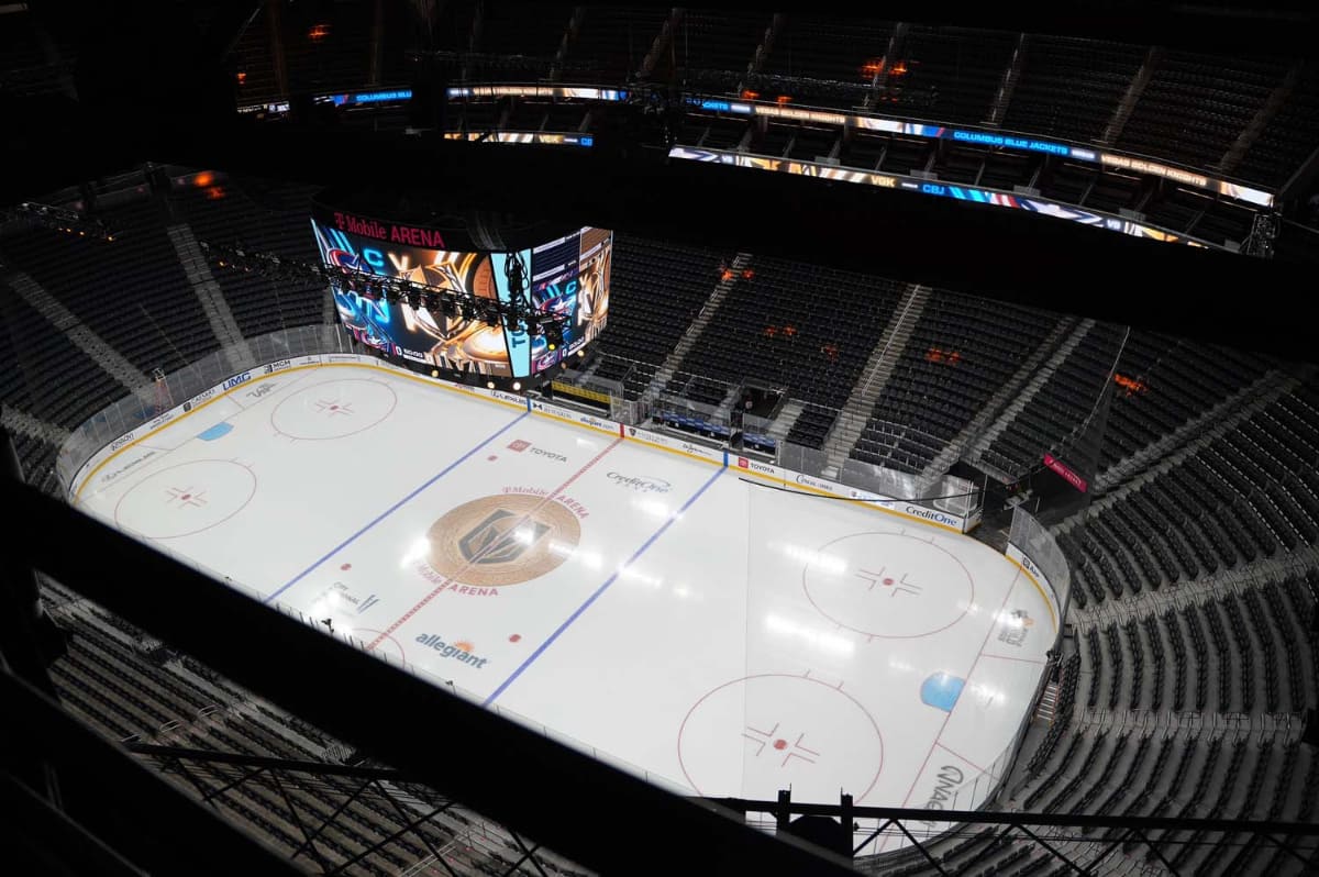 アリーナの上にも特別に入れた