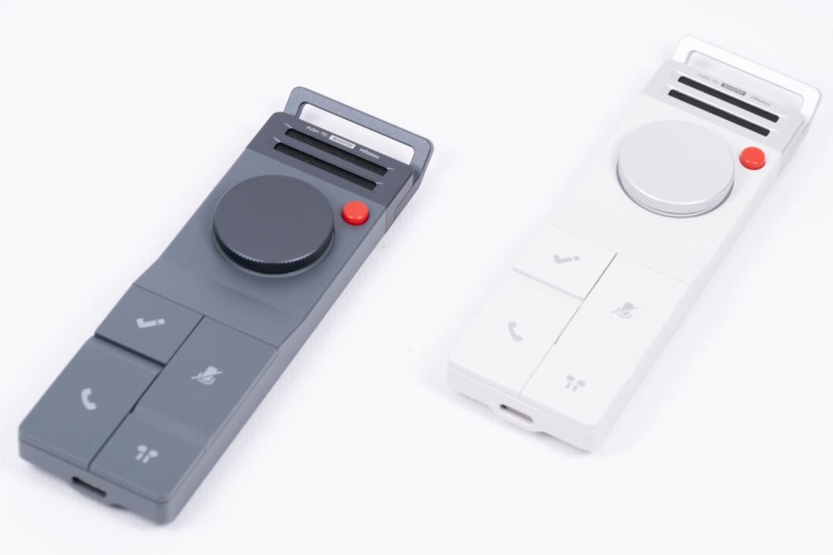 HiDock P1。カラーは左からスペースグレー、スターホワイト