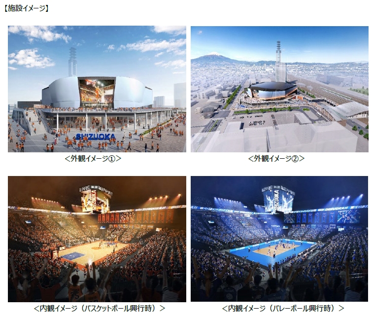 静岡市アリーナの施設イメージ