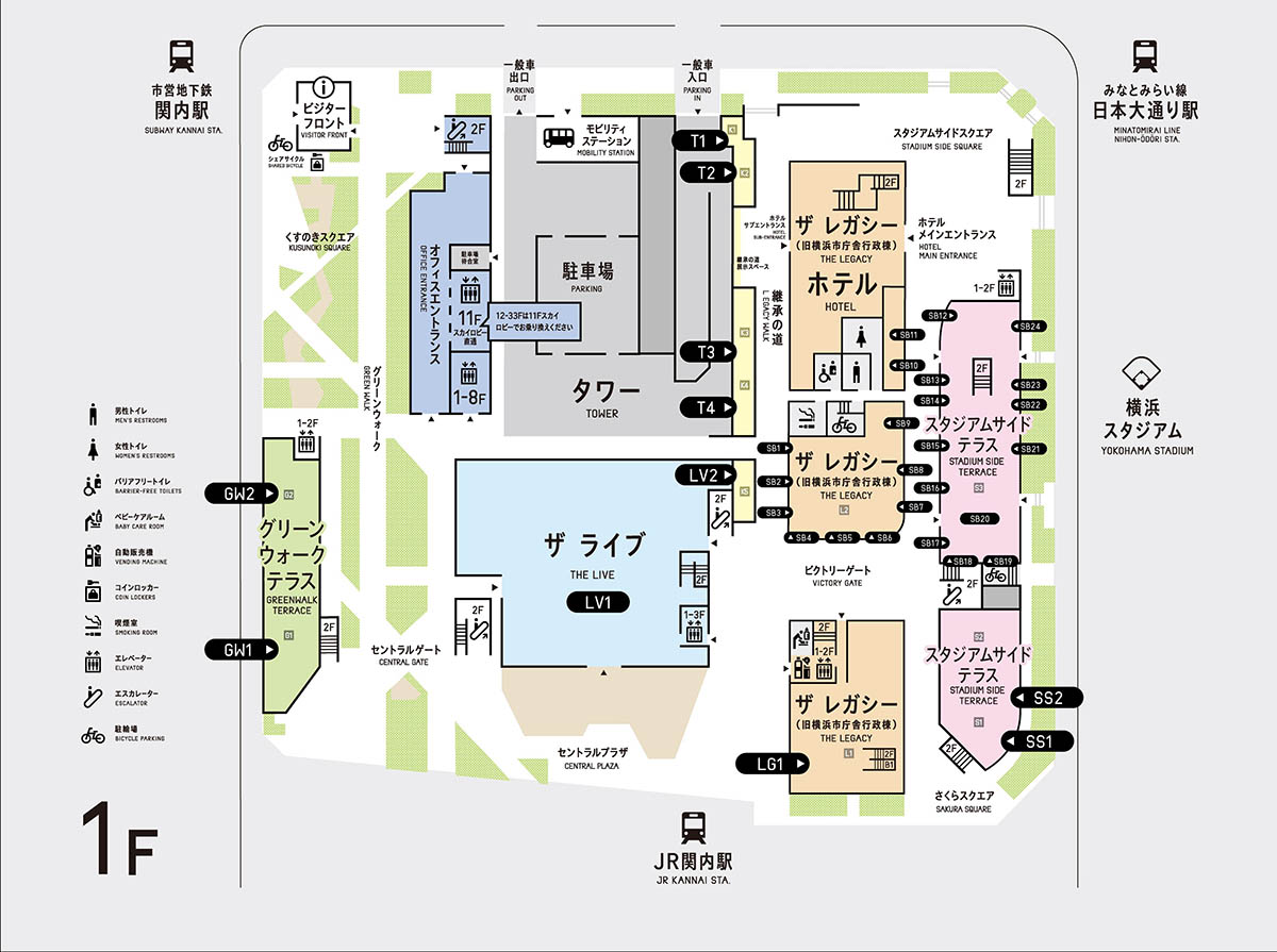 街区1階フロアマップ