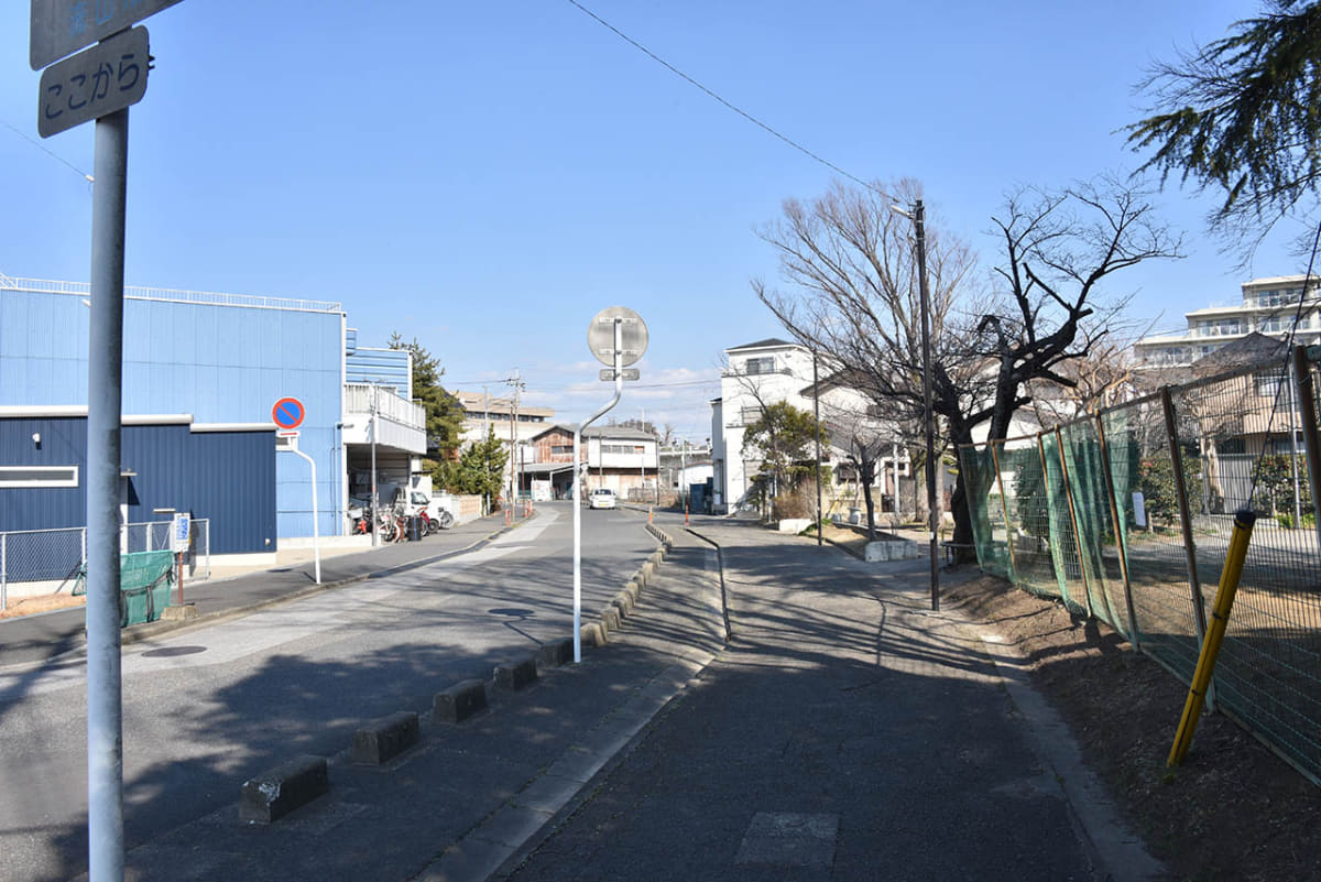 流山キッコーマンの工場へ続く万上線跡