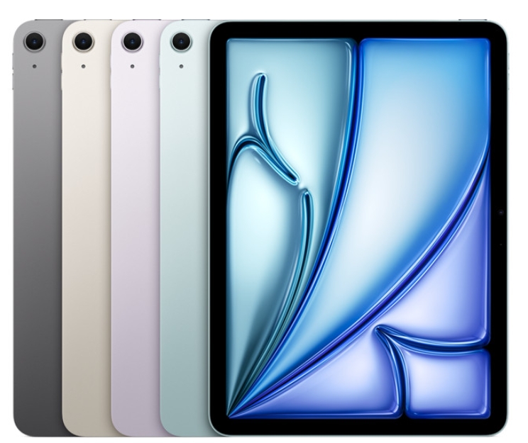 左からスペースグレー、スターライト、 パープル、ブルー