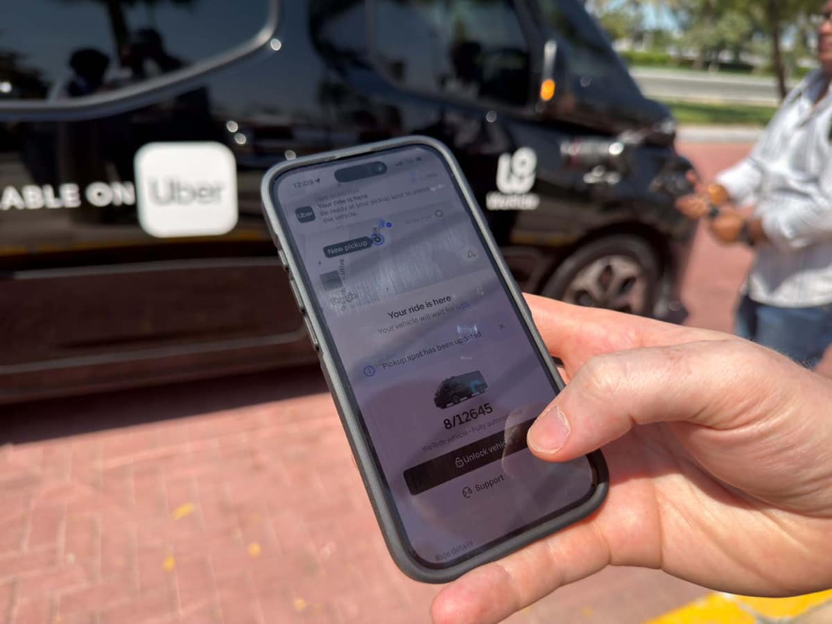 もちろんUberアプリで呼ぶ