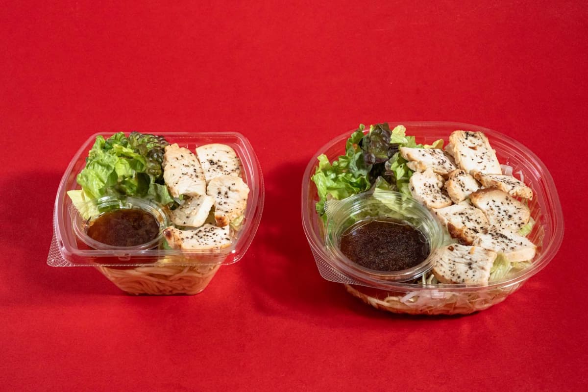 たんぱく質が摂れる！ローストチキンのパスタサラダ(398円)