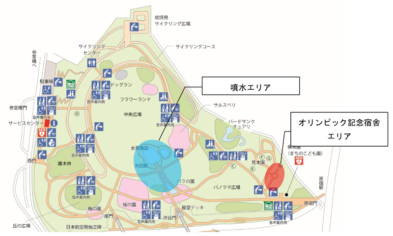 代々木公園A地区マップ