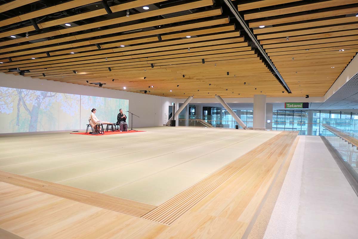 約100畳のスペースで日本文化を体験できる「Tatami」