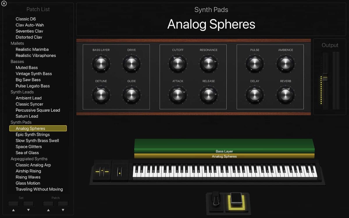 ソフトシンセ音源が楽しめる MainStage