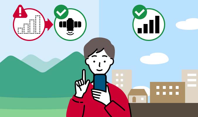 衛星とスマートフォンが直接通信する(出典：NTTドコモ)