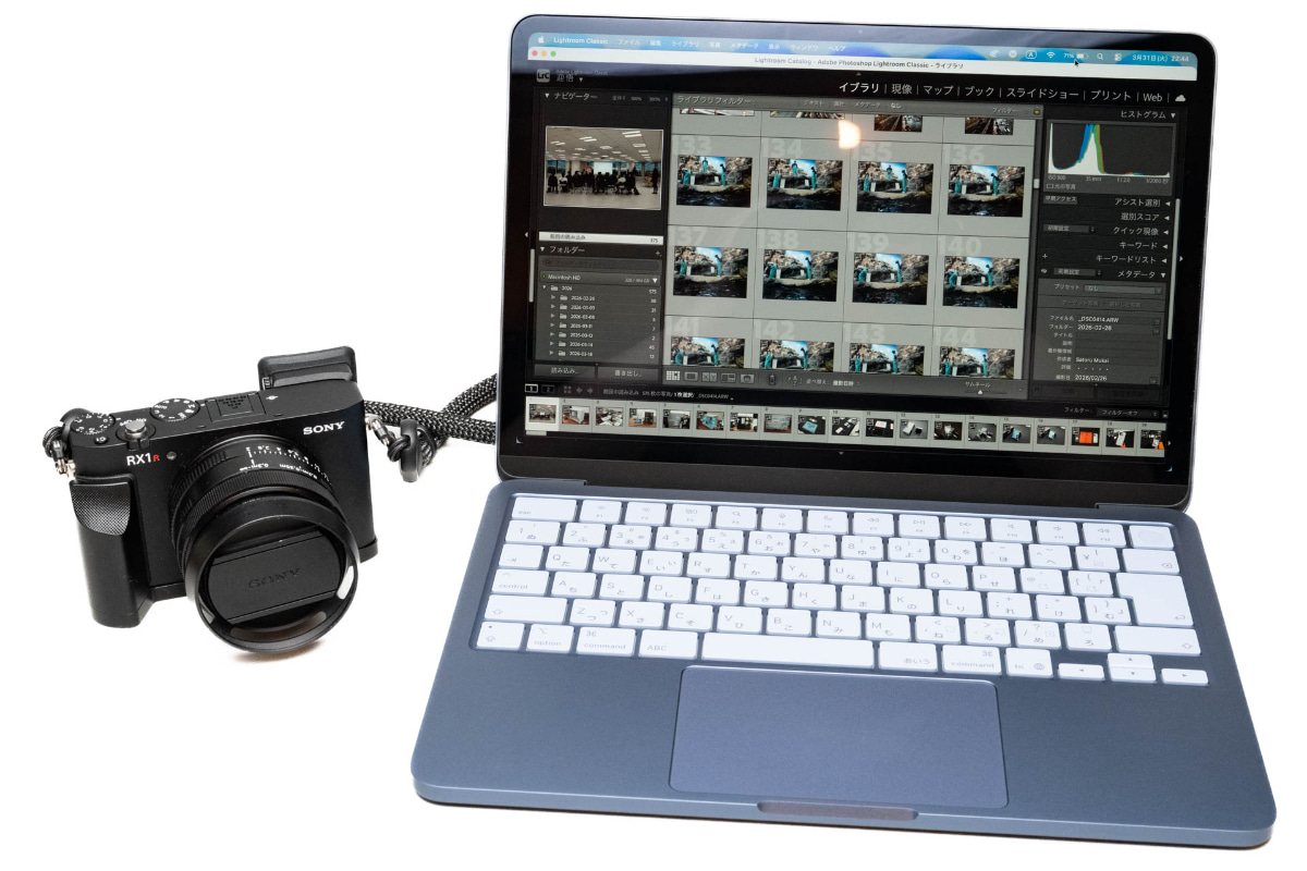 6,100万画素の高画素データの編集もサクサクでした