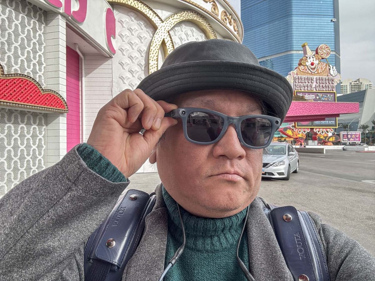 筆者もつけてみた(撮影は2024年1月)