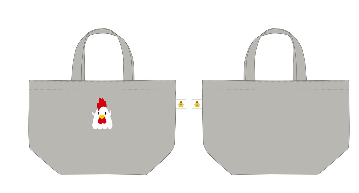 「からあげクン ランチトートバック(もこもこ刺しゅう)」1,540円