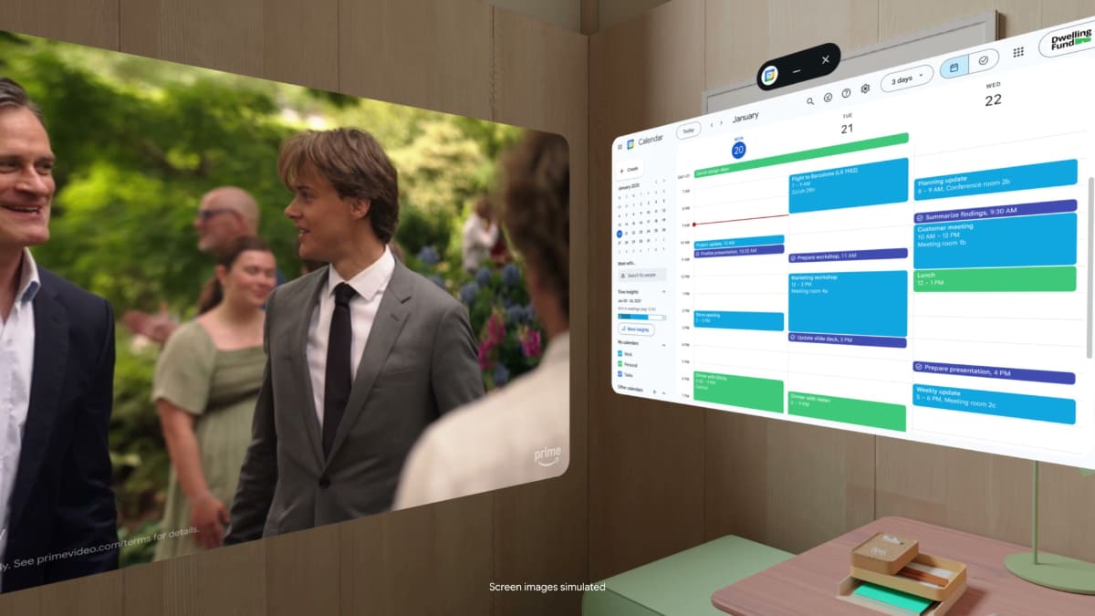 アプリを壁に固定する機能