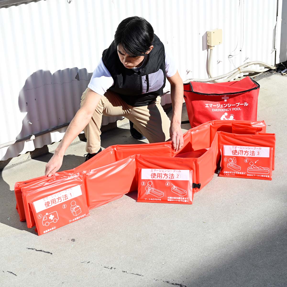 広げるだけで設置可能